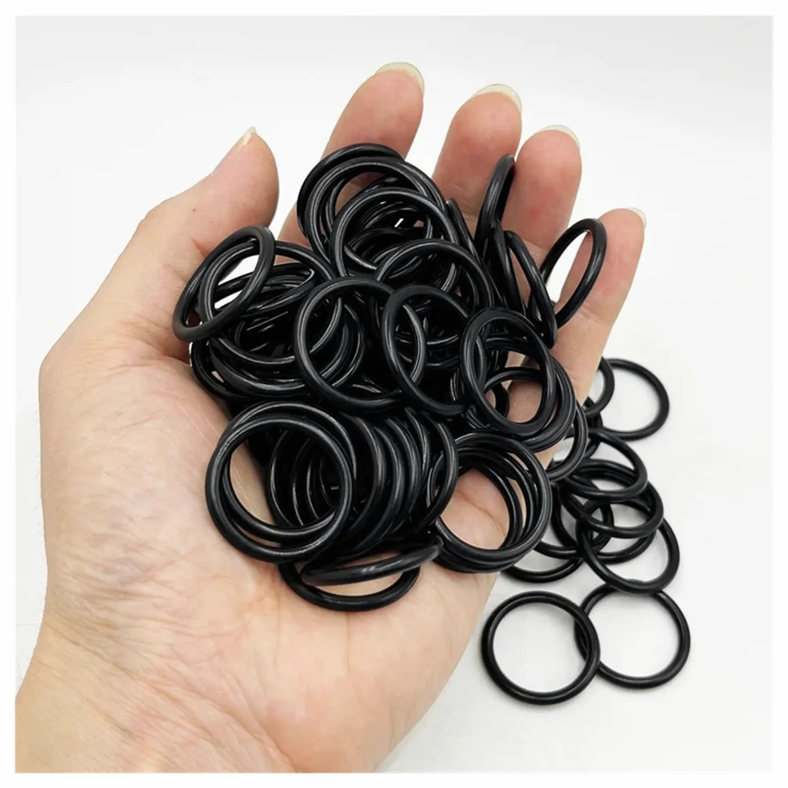Junta tórica de nitrilo negro, arandela de goma, junta tórica NBR, junta de sellado, grifo de plomería for automóvil, reparación de agua, aceite resistente(2840pcs 1set)