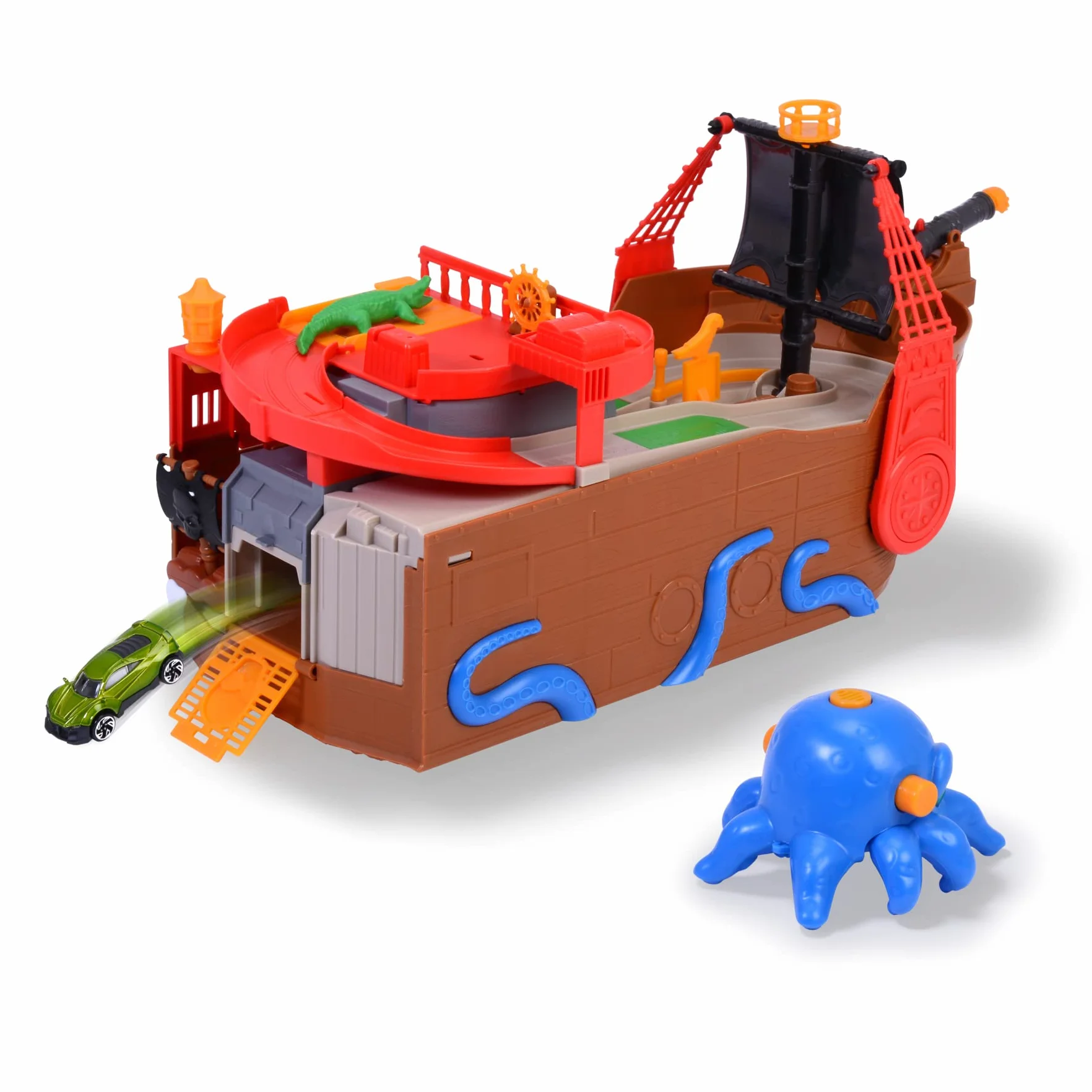 Dickie Toys Barco Pirata 41,5 cm con Efectos Especiales Luz y Sonido Juguete Baño Niños 3+