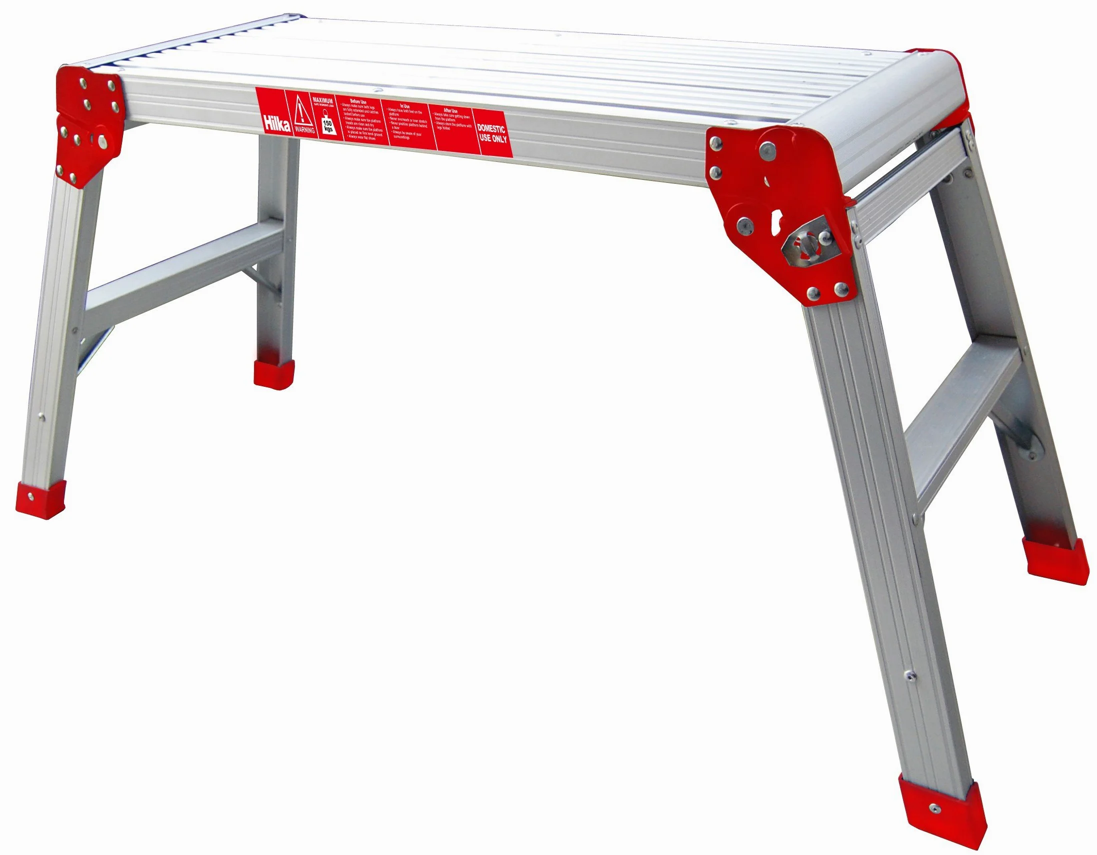 Hilka Tools AWP7630 - Plataforma de trabajo de aluminio, color plateado