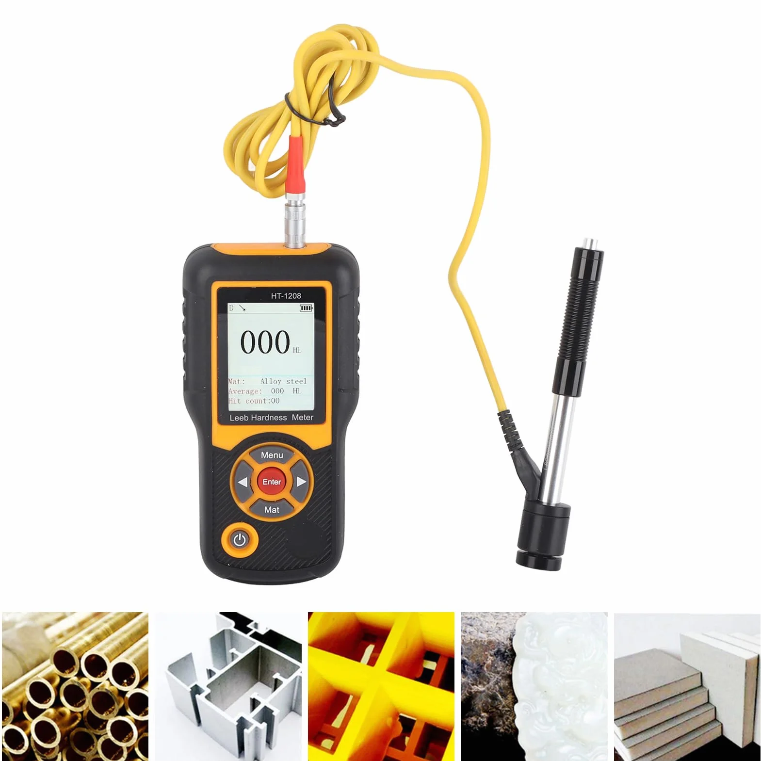 Durómetro Digital HT-1208 Alta Precisión Probador de Dureza Pantalla TFT