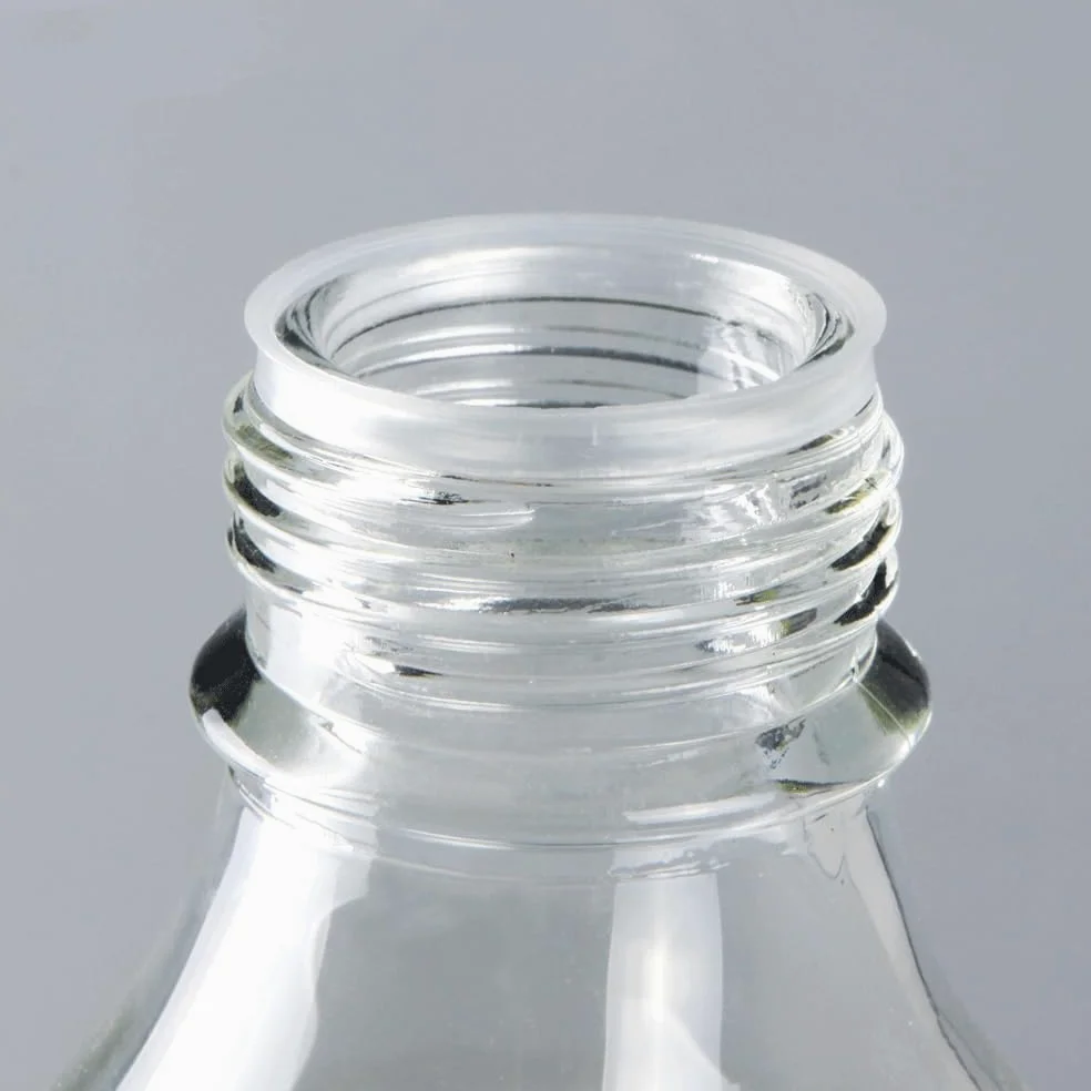 Matraz Erlenmeyer Graduado de Borosilicato, Matraz de Vidrio GG-17 Graduado de 250, 500 y 1000 ml con tapón de Rosca Naranja, cristalería de Laboratorio for experimentos(1000ml Small Port)