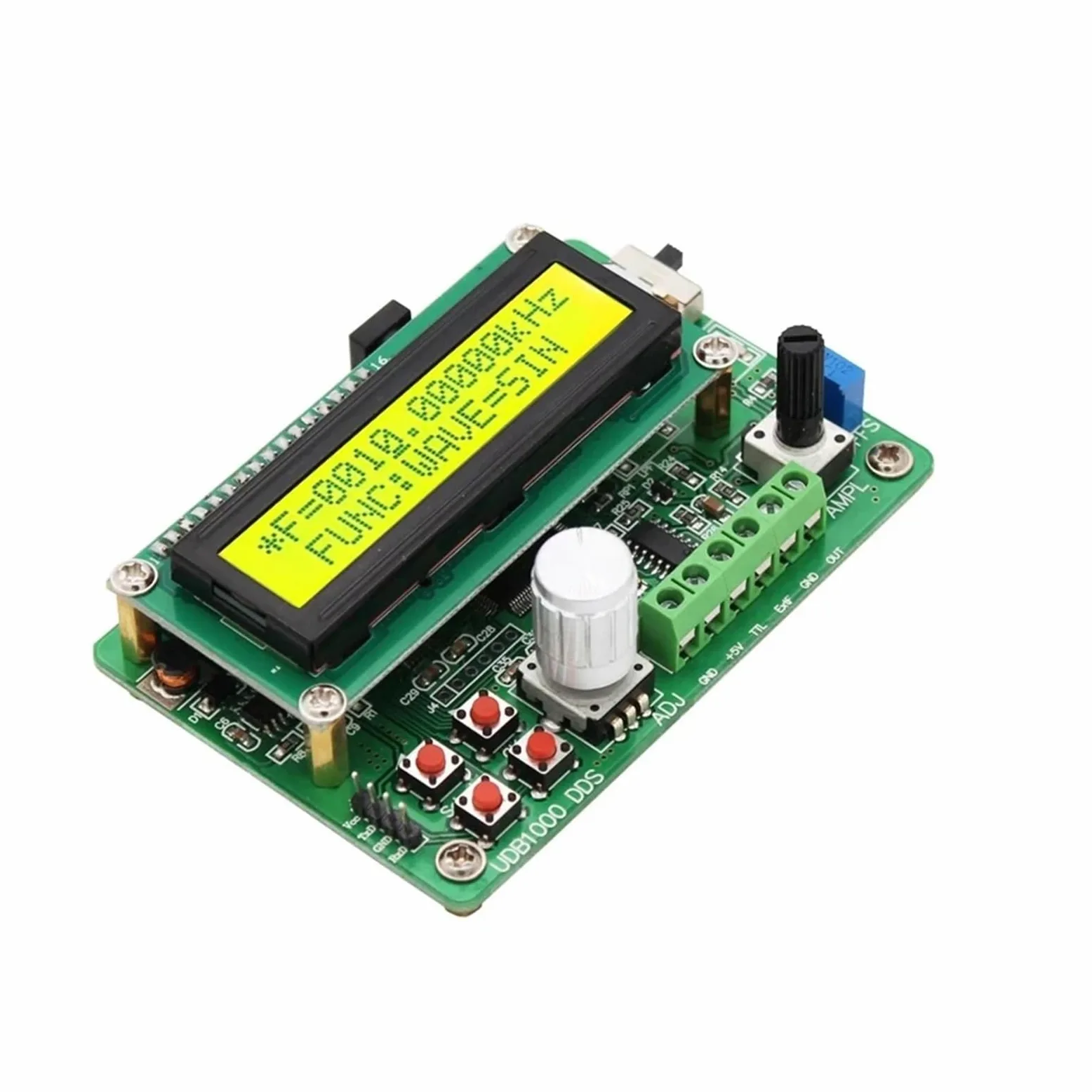 Generador de señales de función DDS UDB1008S 8MH/z, Fuente de señal de Pulso/Contador de frecuencia con comunicación y Barrido de frecuencia