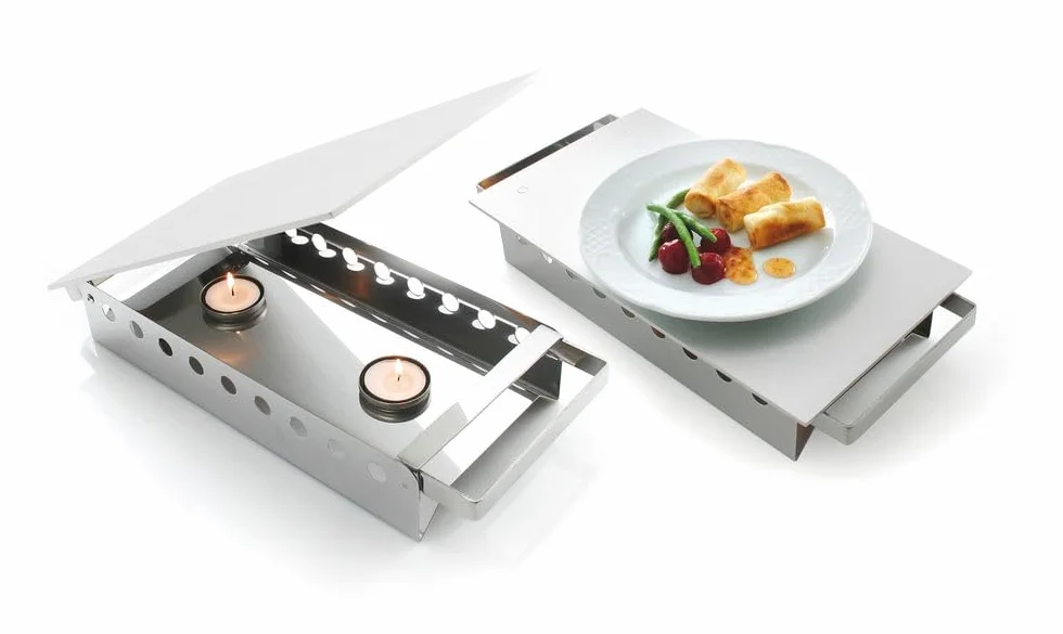 HENDI Calentador de alimentos 3 quemadores 450x180x65 mm