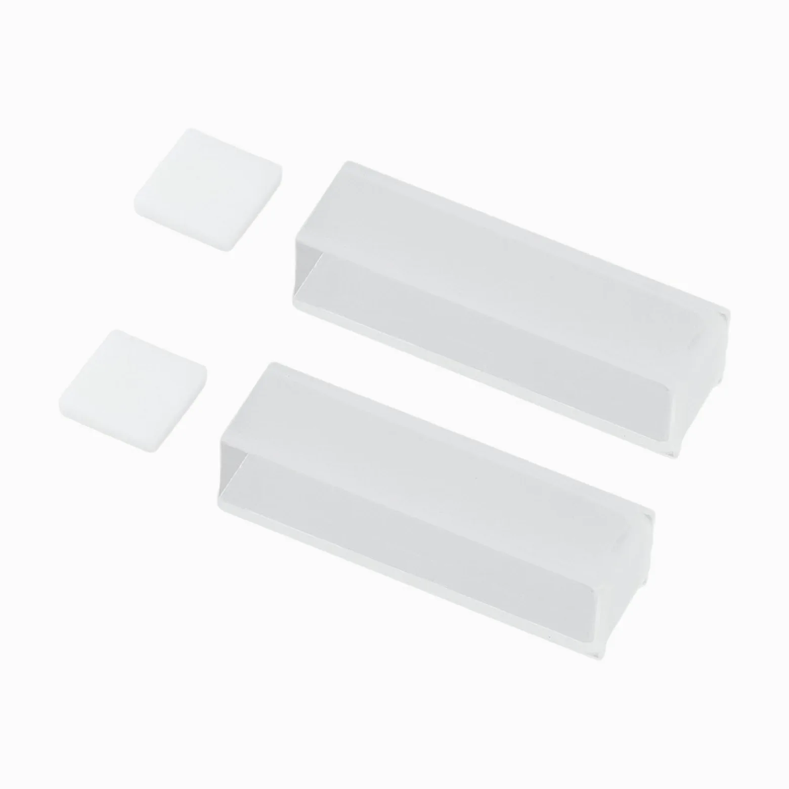 Espectrofotómetro de cuarzo, 2 piezas de 10 mm cristal cuarzo for espectrofotómetro 751722, soluciones neutras, resistentes al calor