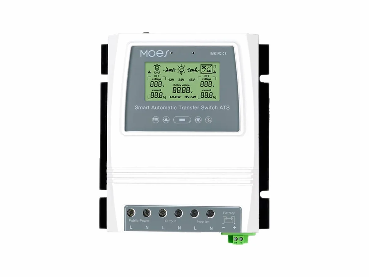 Bluetooth Tuya Smart ATS, convertidor automático para panel solar y sistema eólico, conmutador automático de transferencia, 80 A Max 16 kW