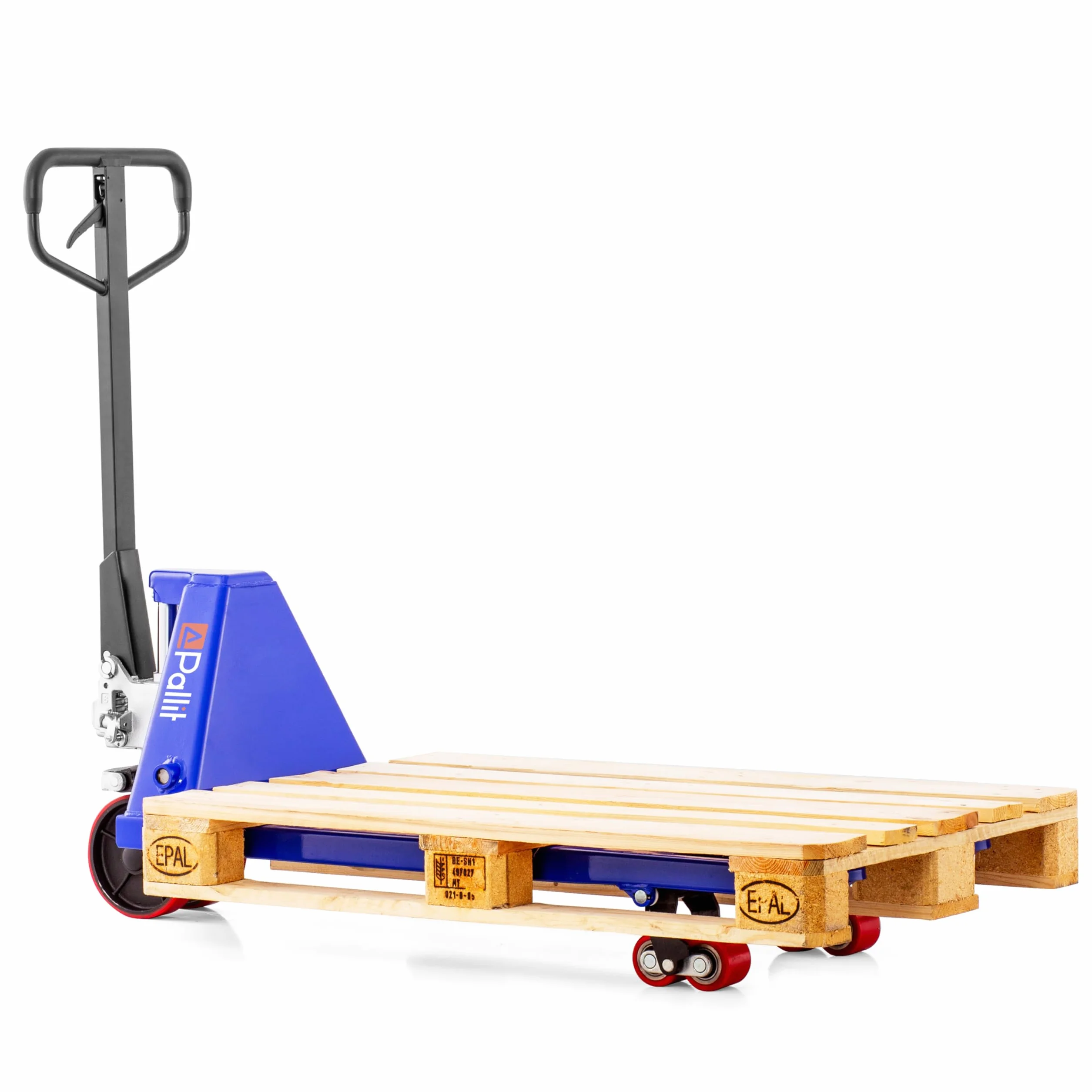 Pallit Transpaleta Manual Six | 2,5 t / 2500 kg Capacidad de Carga | 1150 mm Longitud de la Horquilla | Ruedas de PU | Europalets