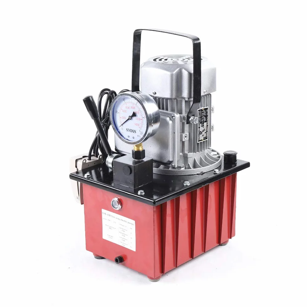 Bomba hidráulica eléctrica, bomba hidráulica de 750 W, 220 V, con depósito de combustible de 7 litros, bomba hidráulica eléctrica de 20 a 700 bar