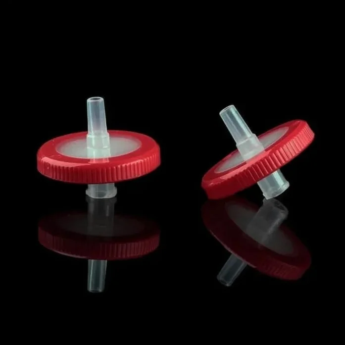 Filtro de laboratorio CA, filtro de aguja microporoso desechable, filtro de aguja de membrana de acetato de celulosa, diámetro exterior 13mm/25mm/33mm 100/PK(33 mm 0.45 um)