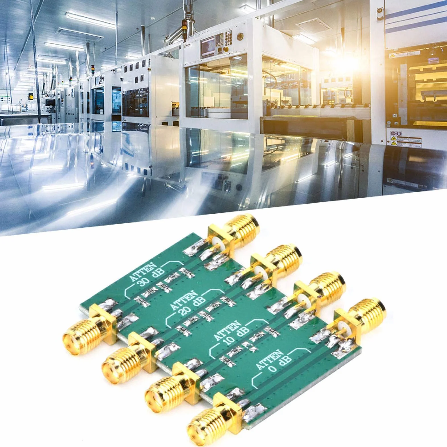 SMA Double Female RF Attenuator Fixed Damper for Electronic Devices Signal Adjustment