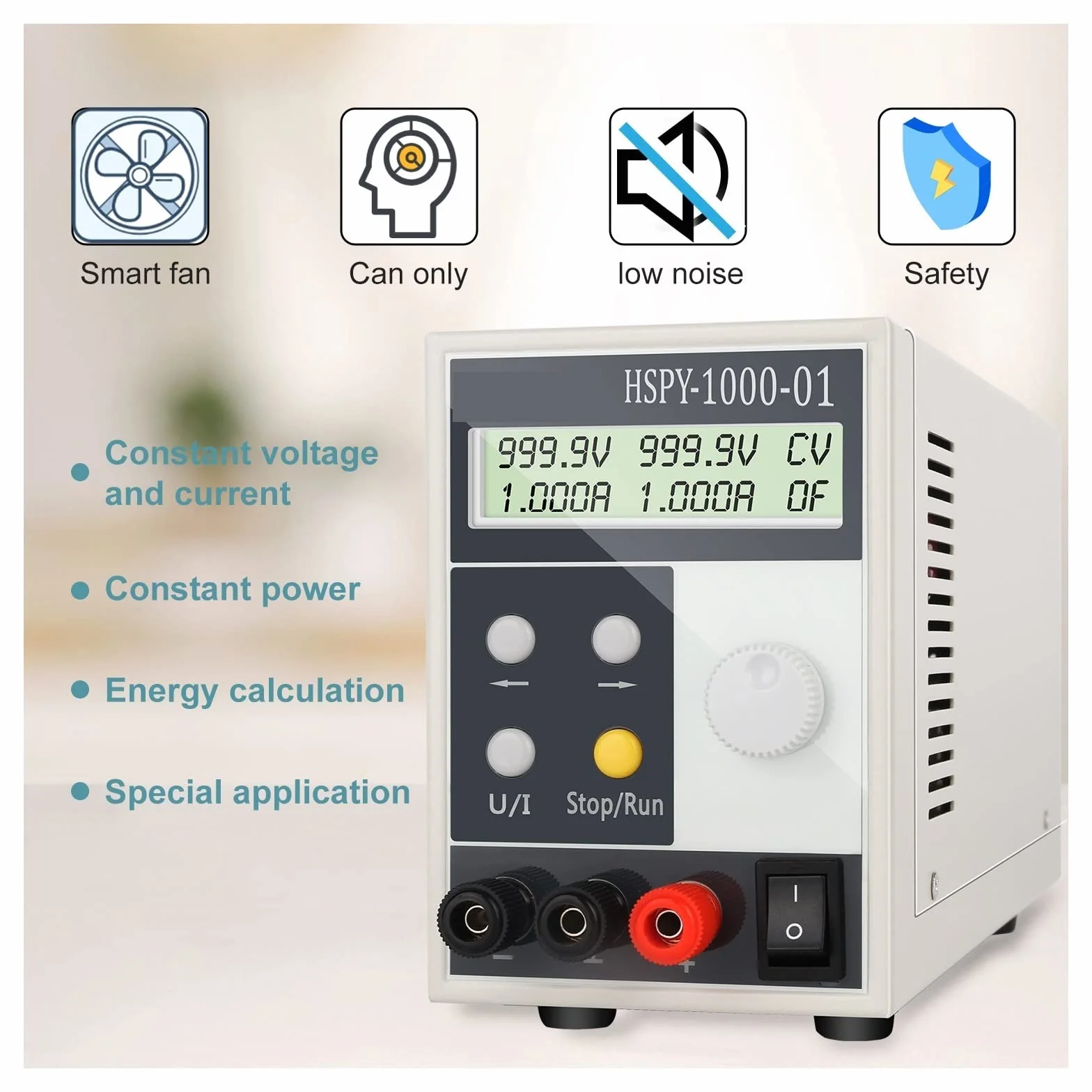 1000V 0.1A 1A 4 dígitos DC fuente de alimentación conmutada de laboratorio laboratorio de alta precisión ajustable 0,01 V 0.001A fuente de banco programable(1000V 1A)