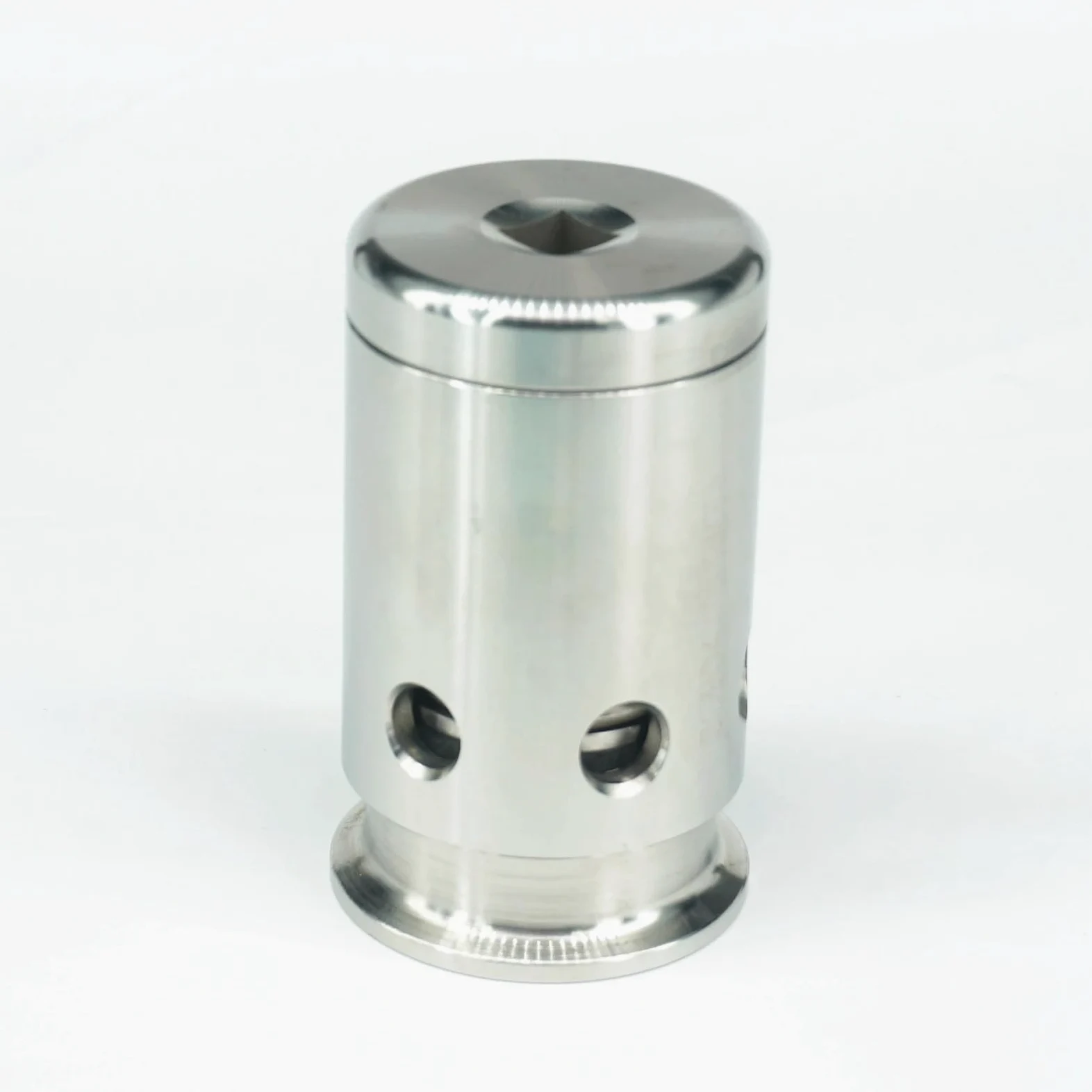 Virola de triple abrazadera 1,5 "OD 50,5mm, barra, válvula alivio presión vacío, resorte acero inoxidable 304