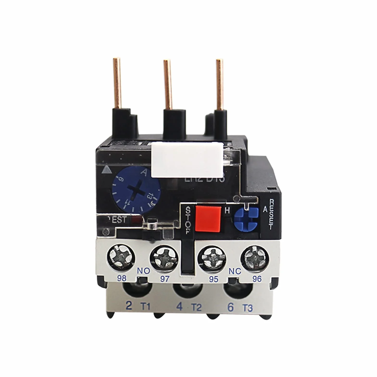 Relé JR28-25 Relé de sobrecarga térmica LR2D13 Relé térmico ajustable Relés eléctricos 1.6A 2.5A 4A 6A 8A 10A 13A 18A 25A (tamaño: 7A-10A) Relé de repuesto (Size : 17A-25A)