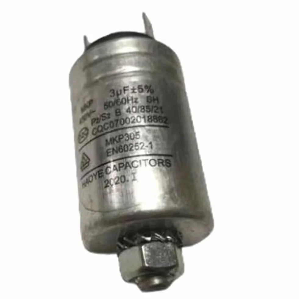 Condensador carcasa de aluminio MKP-3UF 450VAC para lavavajillas