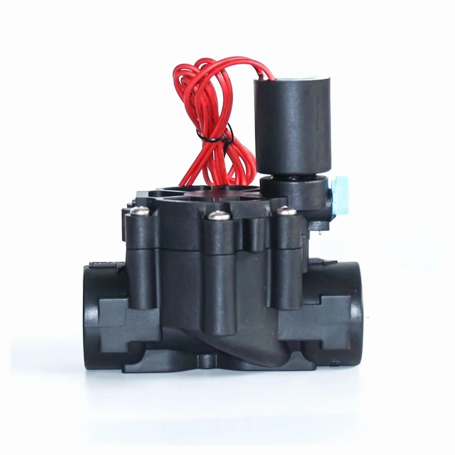 Electroválvula de riego de 3/4" Normalmente Cerrada, 220 V, 12 V y 24 V, de Nailon, Rosca Interna.(110VAC)