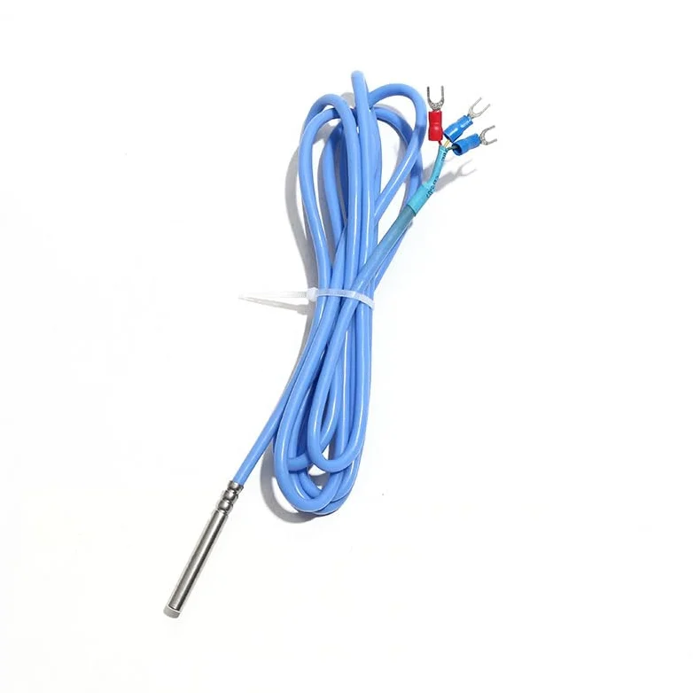Sensor de Temperatura PT100 Sonda 6mm Clase A/B/AA Cable Silicona PTFE 0,5-5M | Precisión clase AA/A/B, sonda duradera, cable estañado antiinterferencia, fácil integración industrial.
