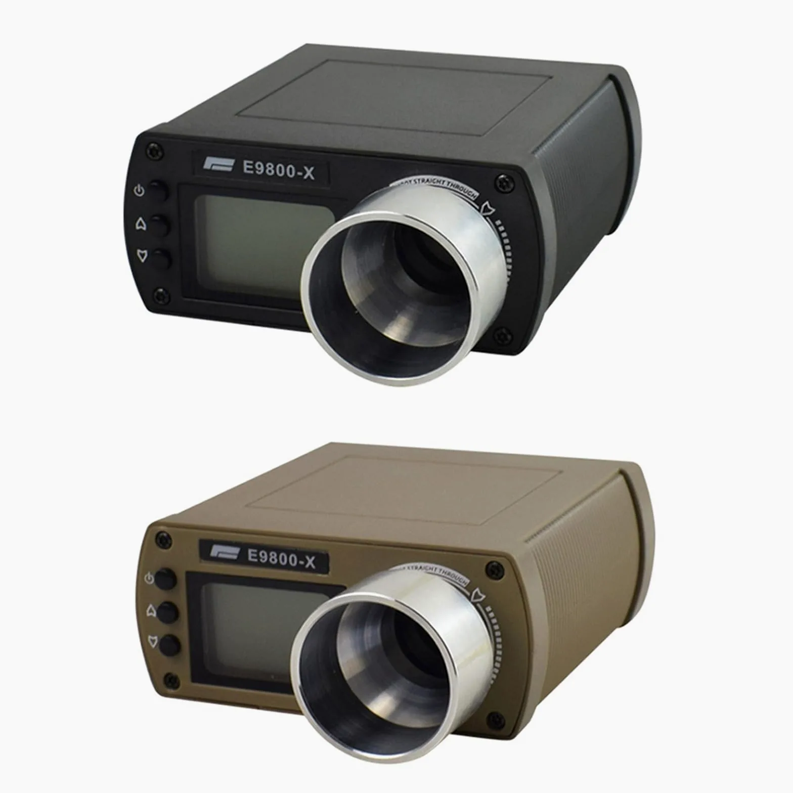 E9800-X - Medidor de velocidad con pantalla LCD, cronógrafo para cronómetro, medidor de velocidad, medición de energía, cronógrafo