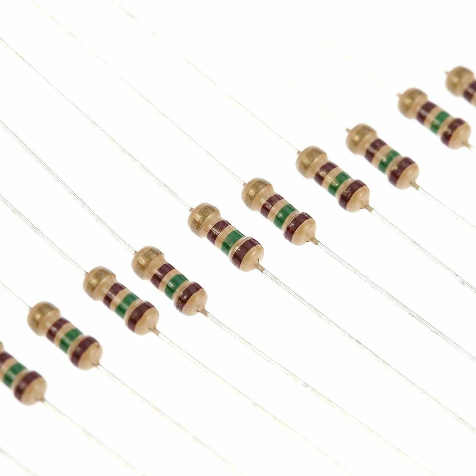 ARCELI Juego de Surtido de resistores de película de Carbono 60pcs 1/4W 1 ohm-1M ohmio 43 valores