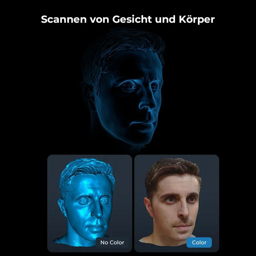 Creality Ferret SE Escáner 3D CR-Scan para impresión 3D Upgrade Handscanner 30 FPS Velocidad de escaneo 0.1 mm Precisión ASIC Chipset Dual Mode Full Color para PC Win 10/11