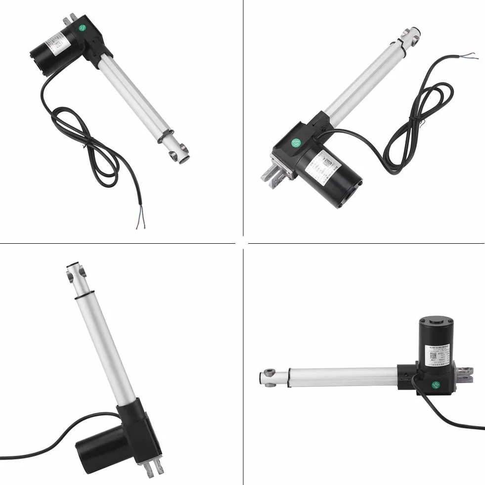 Actuador lineal 12V DC Motor Heavy Duty 6000N 600KG 5mm / s Carrera 100-500mm Motor de Carga Eléctrica IP54 Metal(500mm)