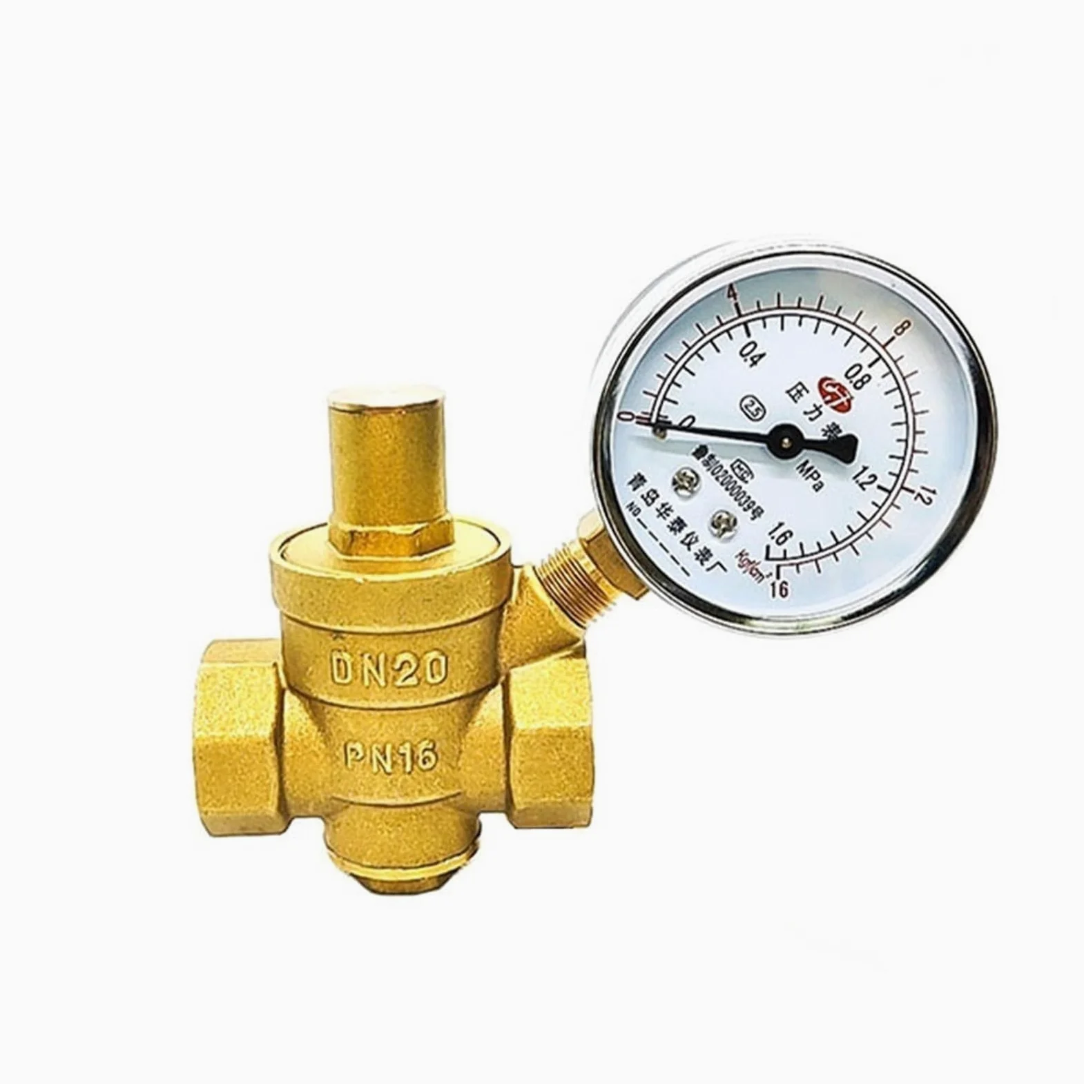 Válvula reguladora de presión de Agua de latón, Válvula Reductora de presión de Agua de latón de 2-1/2 ", regulador DN65, válvula de Alivio Ajustable, válvula Reductora de Agua