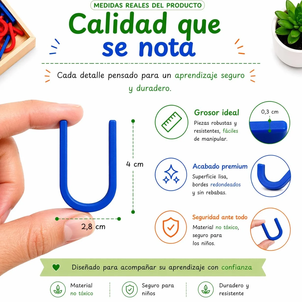 Letras Montessori MAYUSCULAS – Alfabeto Escolar Completo para Niños, Juego Educativo Aprender Leer y Escribir 3-6 Años