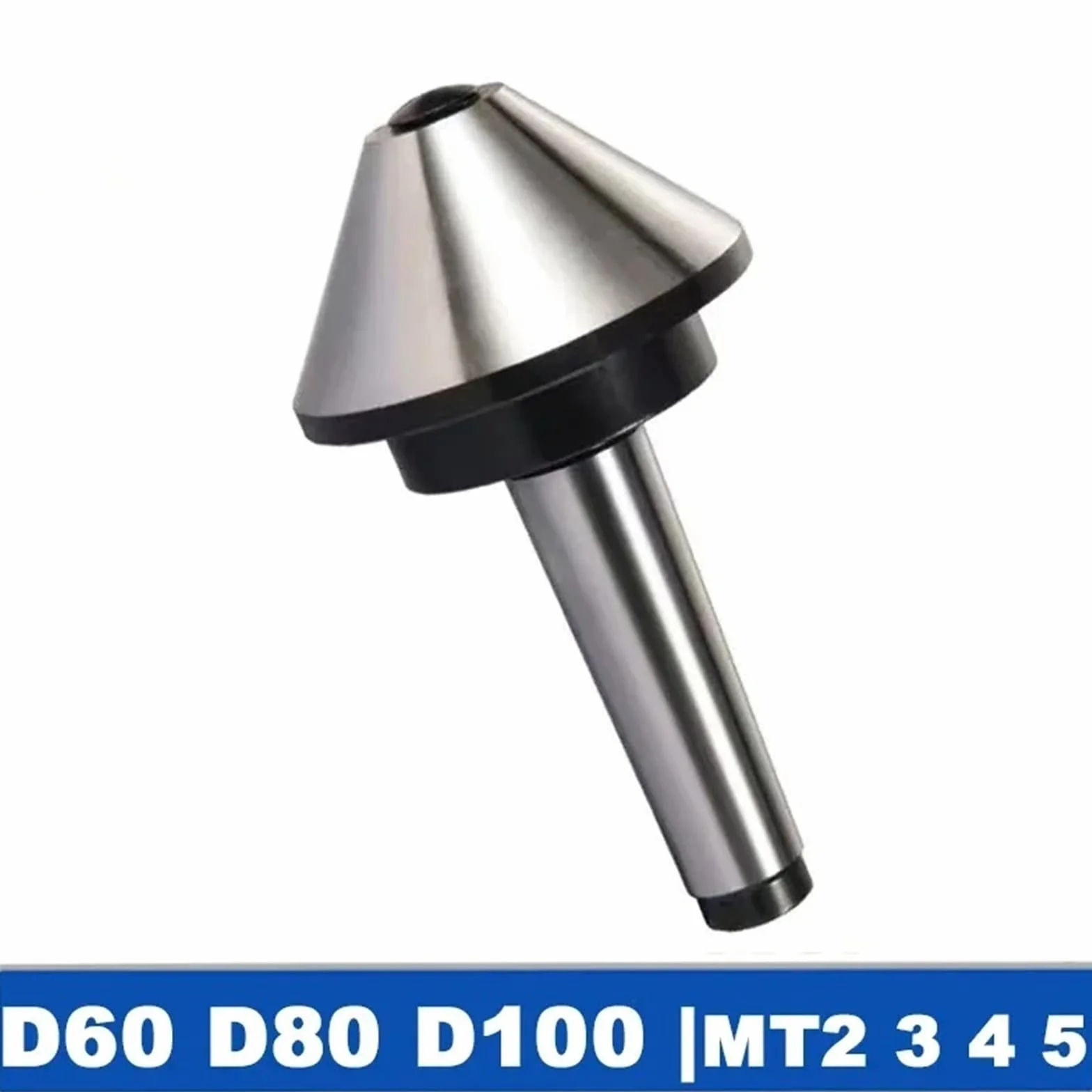 Juego de contrapuntos giratorios con cono Morse MT2 a MT5 para torno CNC MT4-D80