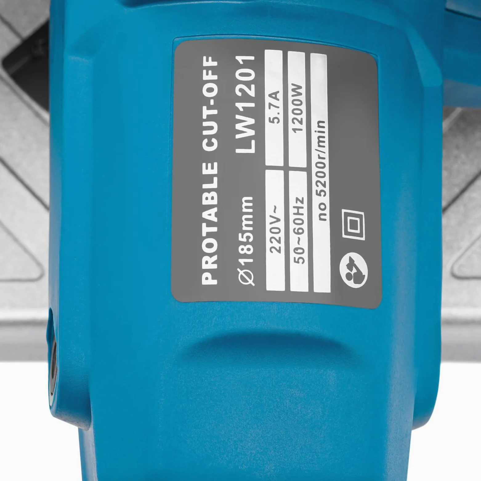 Sierra de Corte para Metales Multiusos de 17,8 cm - 5200 RPM con Corte Transversal (Azul)