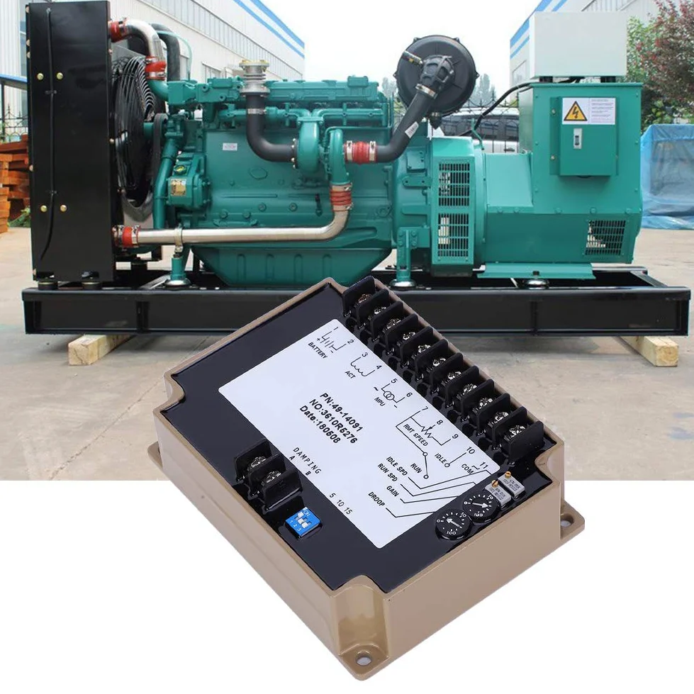 Controlador de velocidad de generador diesel, controlador de tablero de control de velocidad mecánico 4914091 Gobernador electrónico para motor diesel