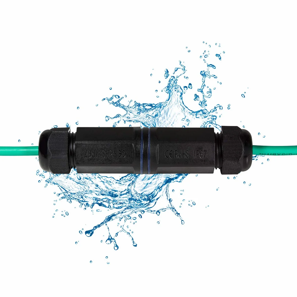 LOGILINK EMPALME DE CABLE DE RED EXTERIOR RJ45 HEMBRA/HEMBRA IP67 IMPERMEABLE