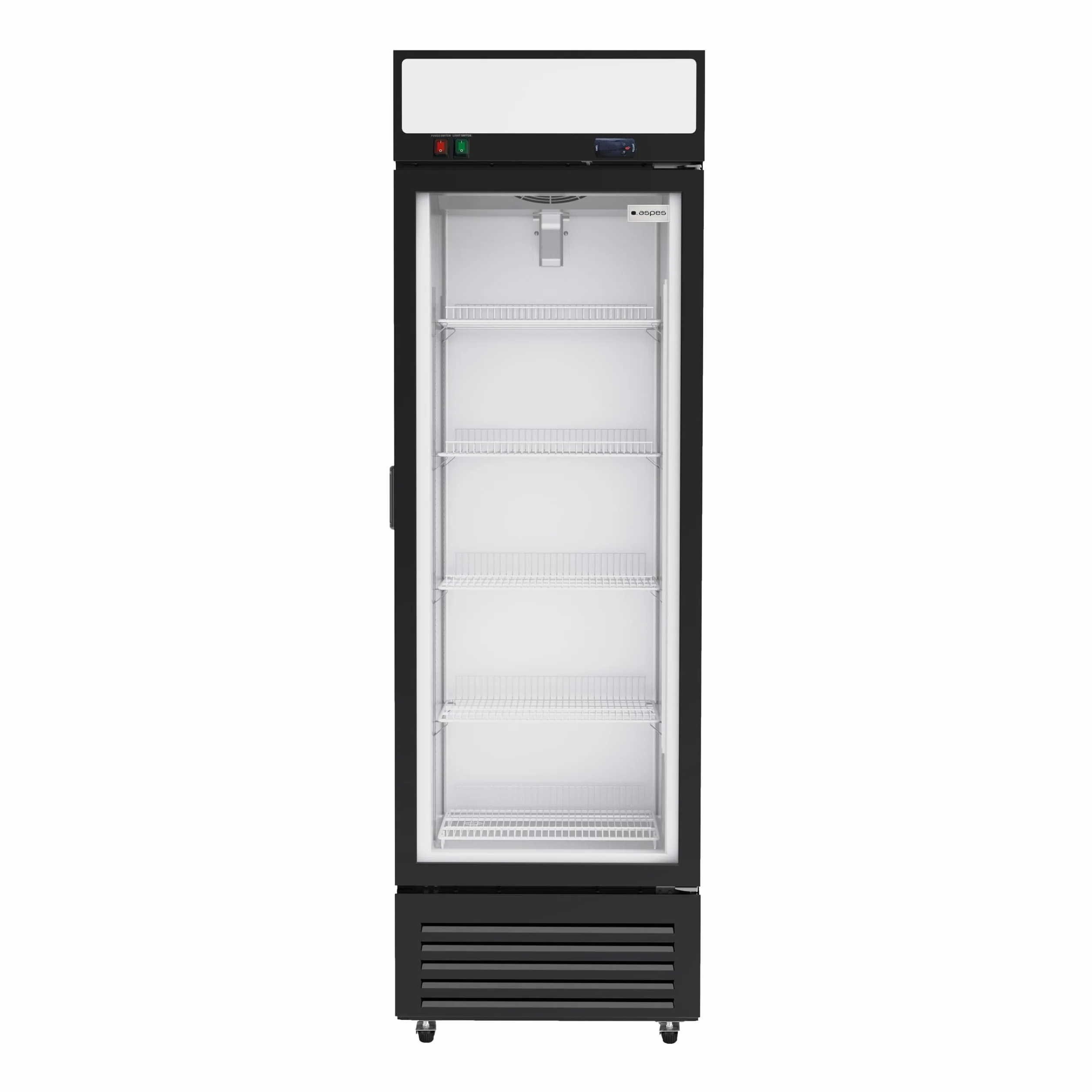 Aspes Congelador Vertical Horeca Negro ACVH2601ENF 329 Litros Bajo Nivel Sonoro Clase D