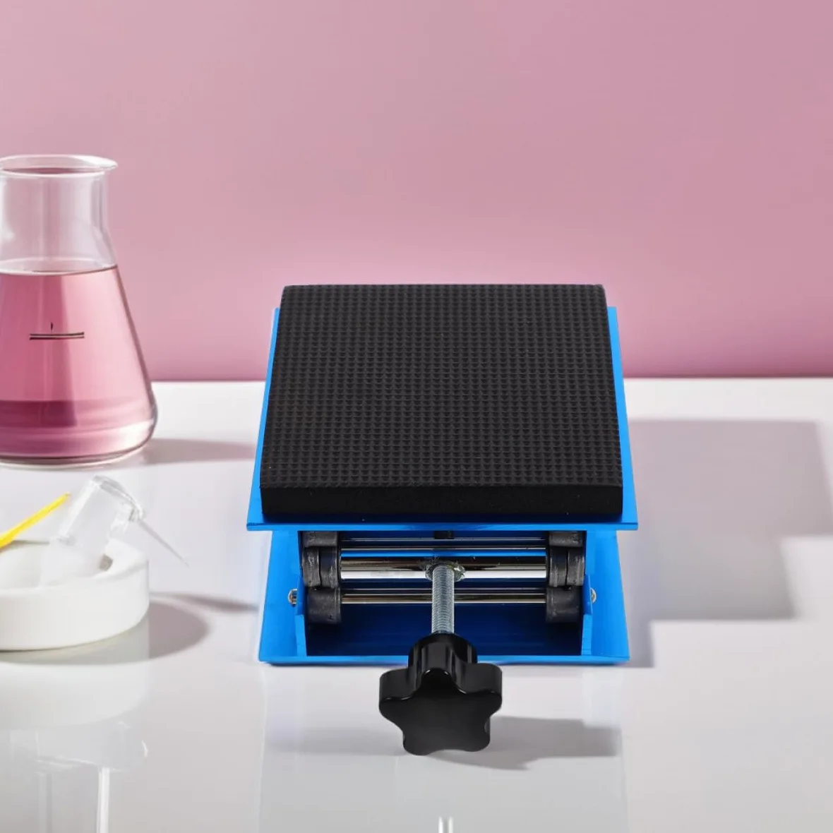 ULTECHNOVO Soporte Elevador De Tijera Para Laboratorio Gato Ajustable Amortiguación Superficie Antideslizante