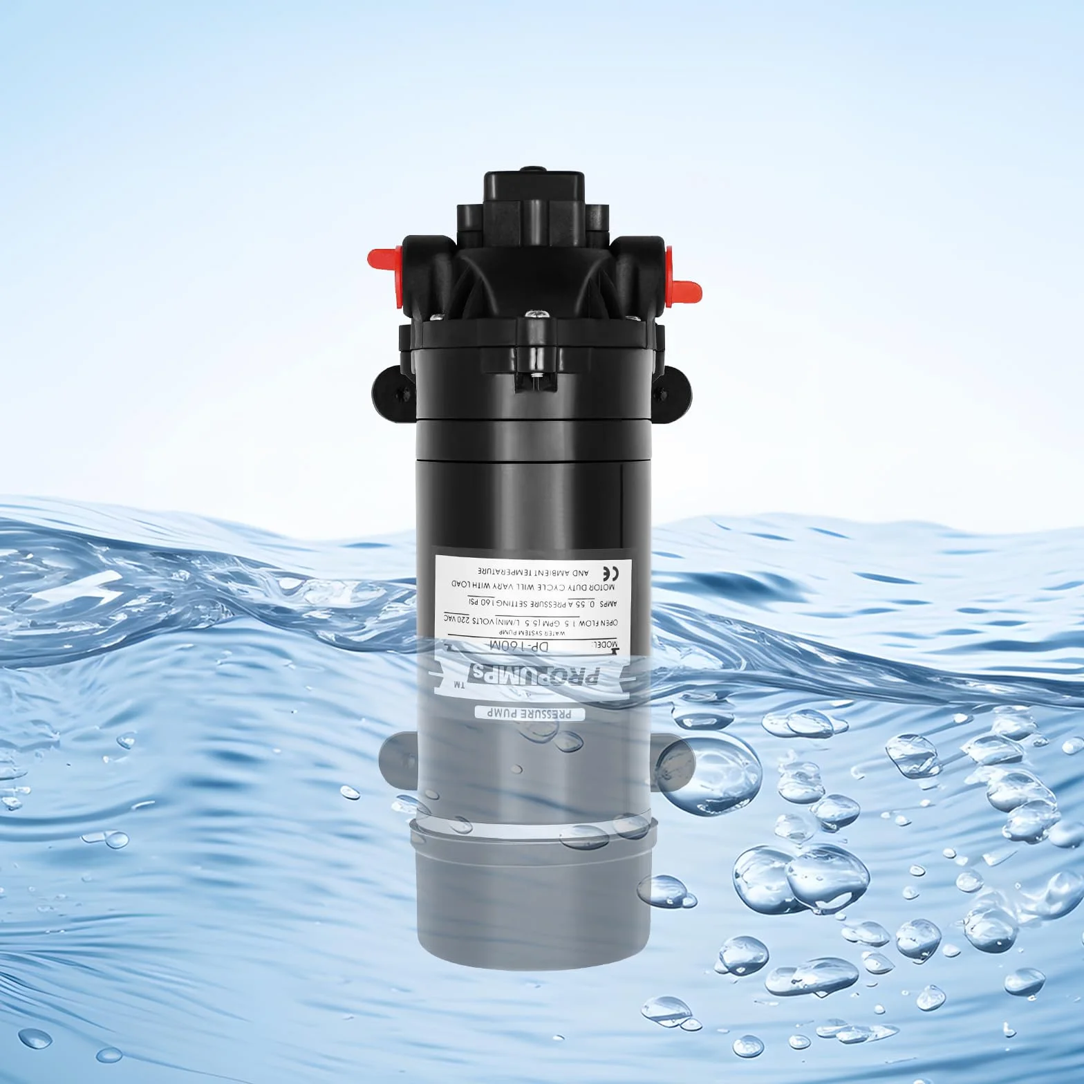 Bomba de agua 220 V autocebante 160 psi para caravanas jardín