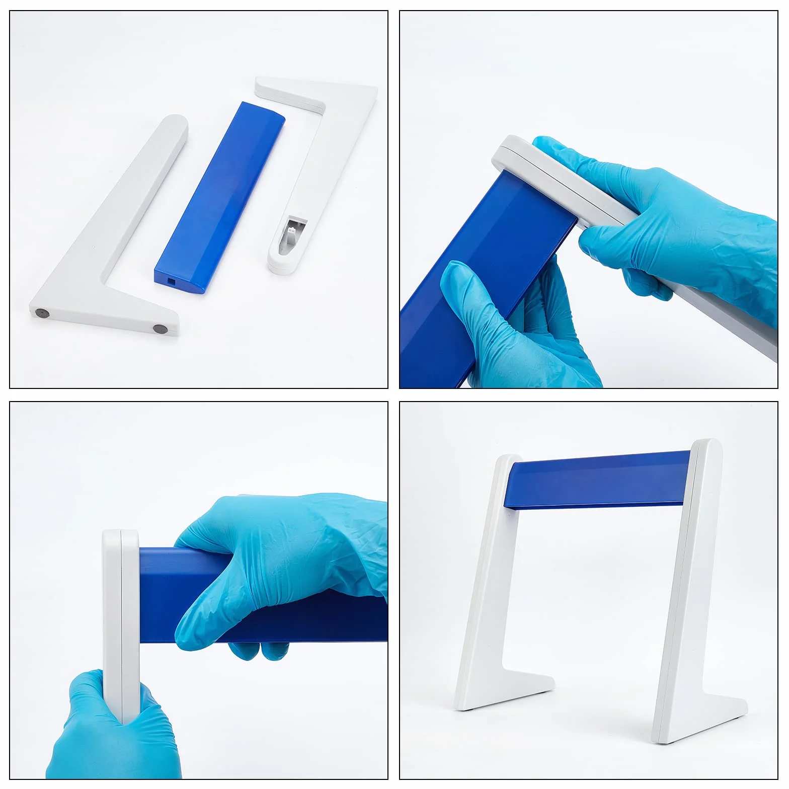 OLYCRAFT Soporte para pipetas de laboratorio para 6 pipetas, lineal, azul