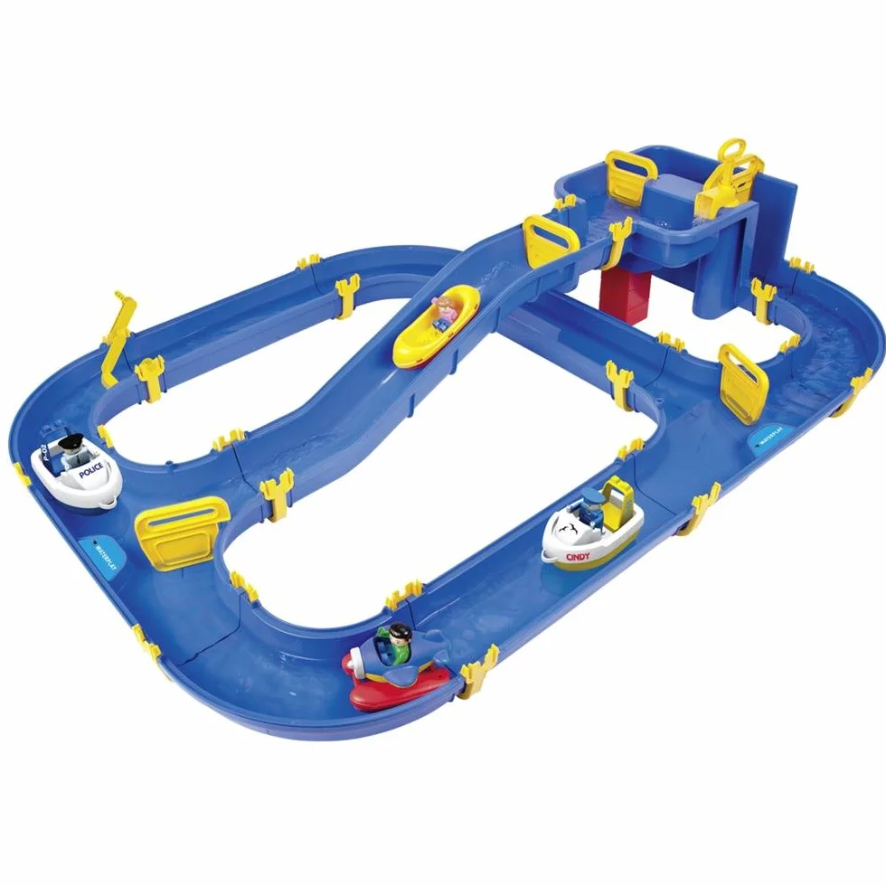 Big Waterplay Niagara Pistas para Vehículos de Juguete Azul Amarillo Caja
