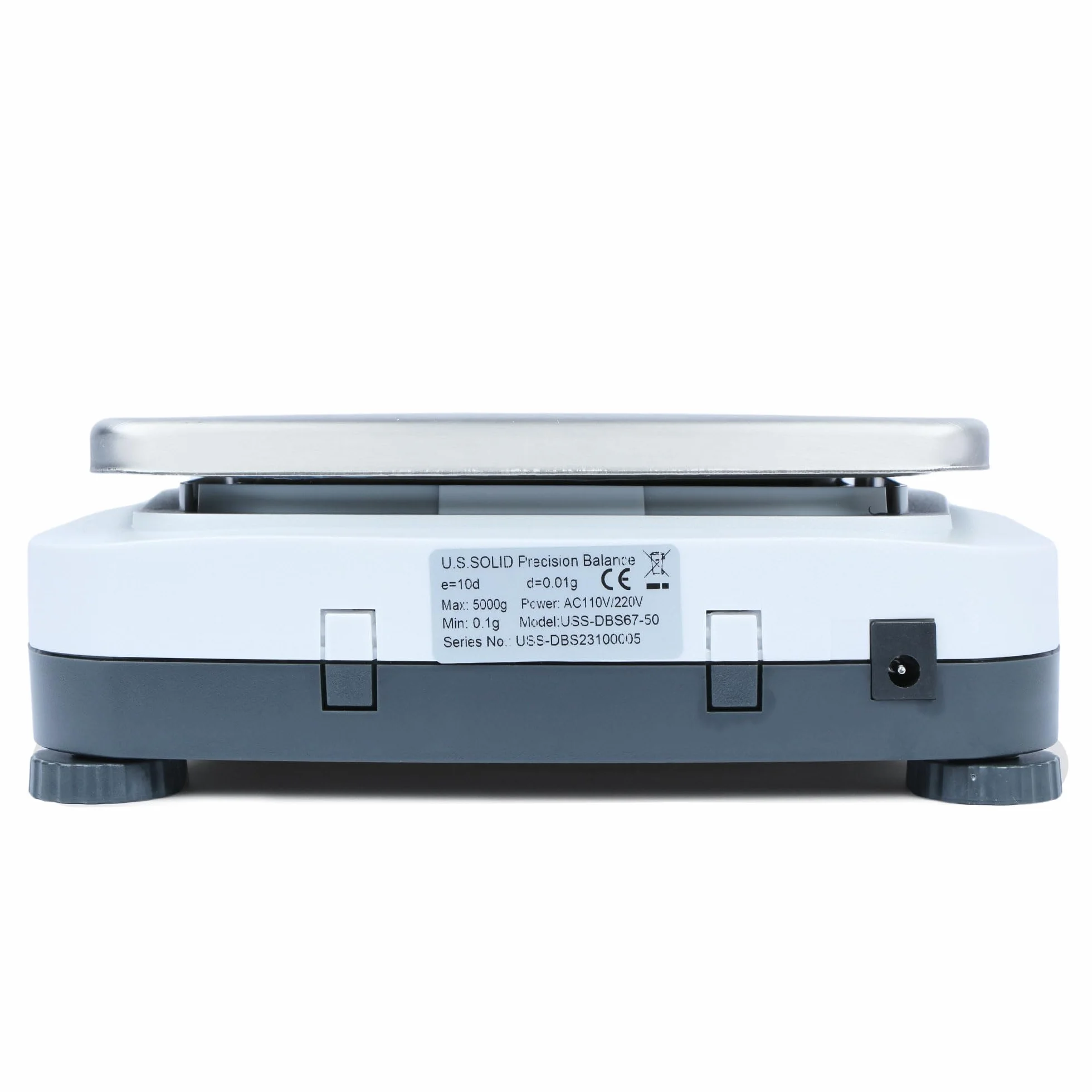 U.S. Solid Báscula digital de laboratorio de 5000 g x 0,01 g, balanza analítica de precisión, pesaje científico de joyería de cocina, pantalla LCD