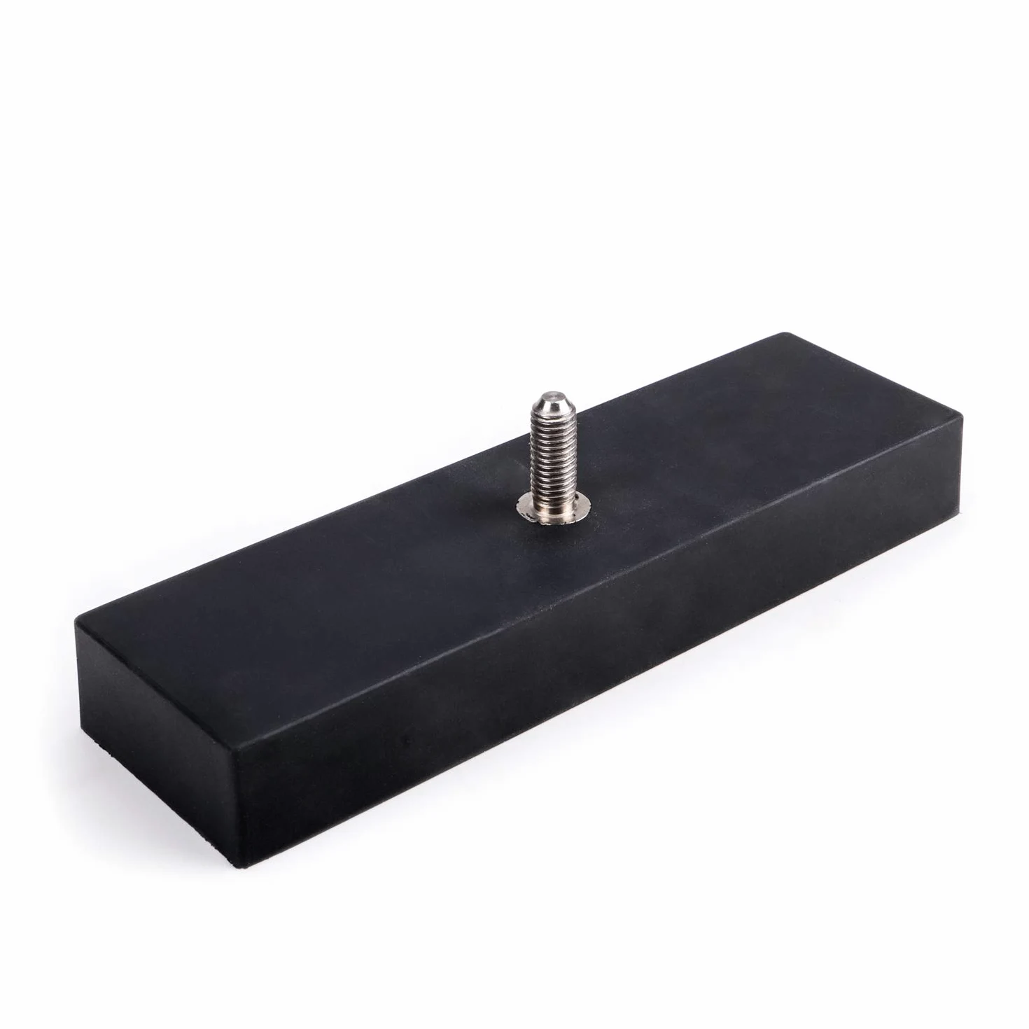 magnets4you - Imanes, Sistema magnético con pivotes roscados M10 (203 x 61 x 27 mm, engomado, fuerza de sujeción: 300 kg)