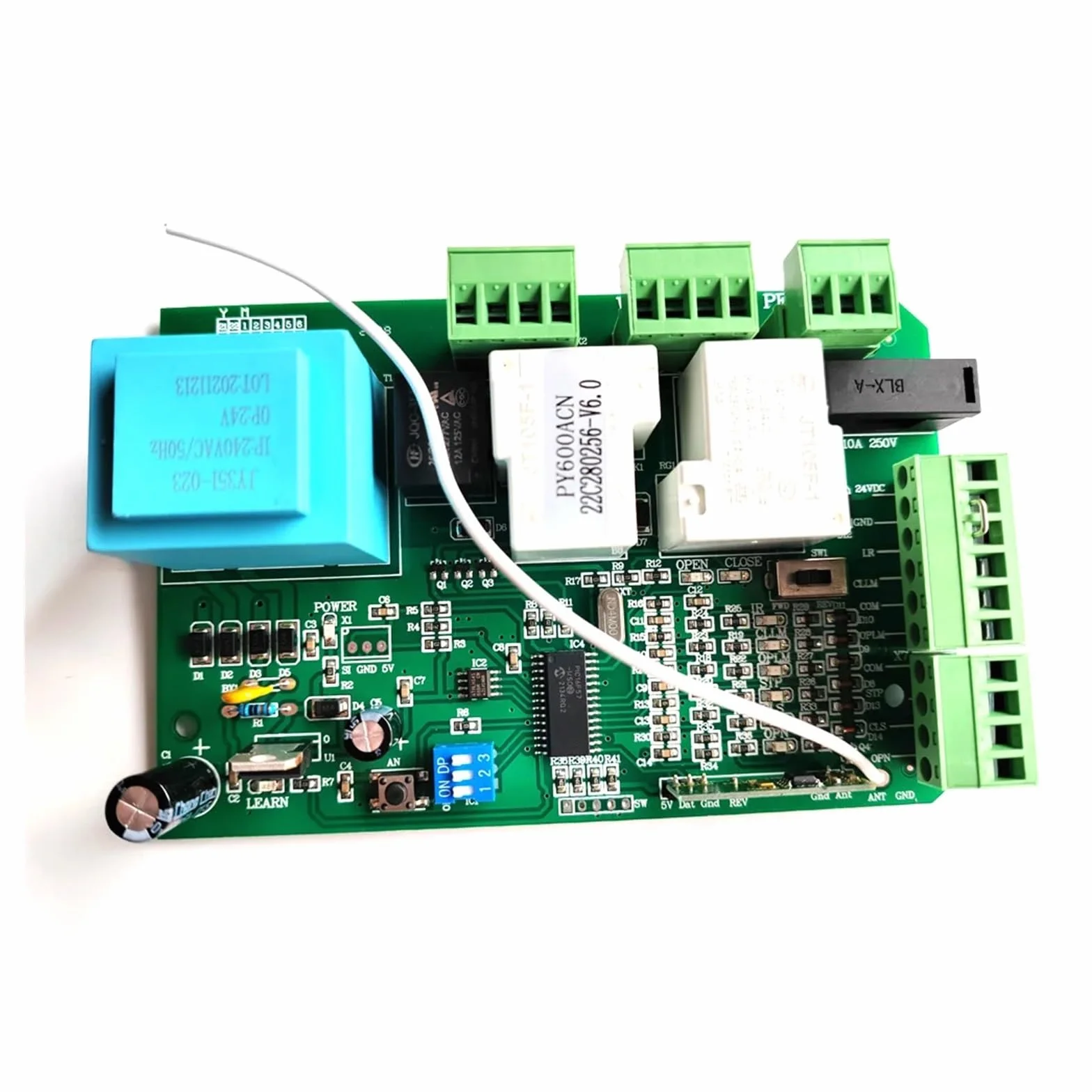 Abridor de puerta de garaje, Tablero De Control Eléctrico Py600 Sl1500 for El Tablero Principal Electrónico Del Abridor De Puerta Corredera Se adapta a puertas versátiles (Size : 220V spring switch)