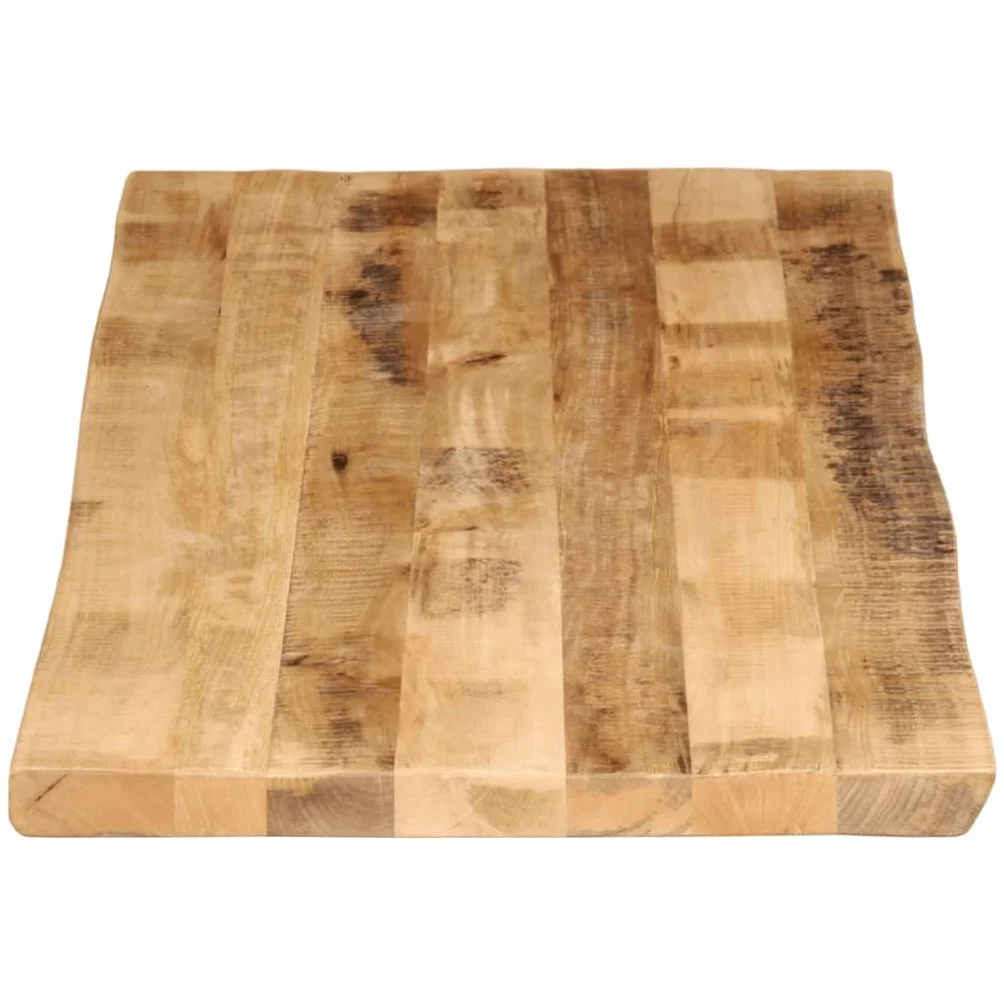 vidaXL Tablero de Mesa Borde Natural Madera Maciza Mango 140x60x2,5 cm, Superficie de Mesa, Tablero de Mesa de Madera, Tablero de reemplazo