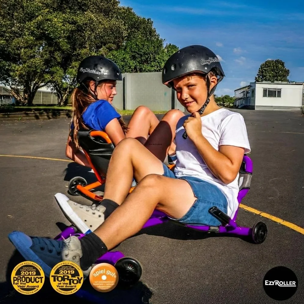 EzyRoller Classic X Kids Go Kart Drift Trike para niños de 4 a 14 años, Triciclo Gokart 70 kg