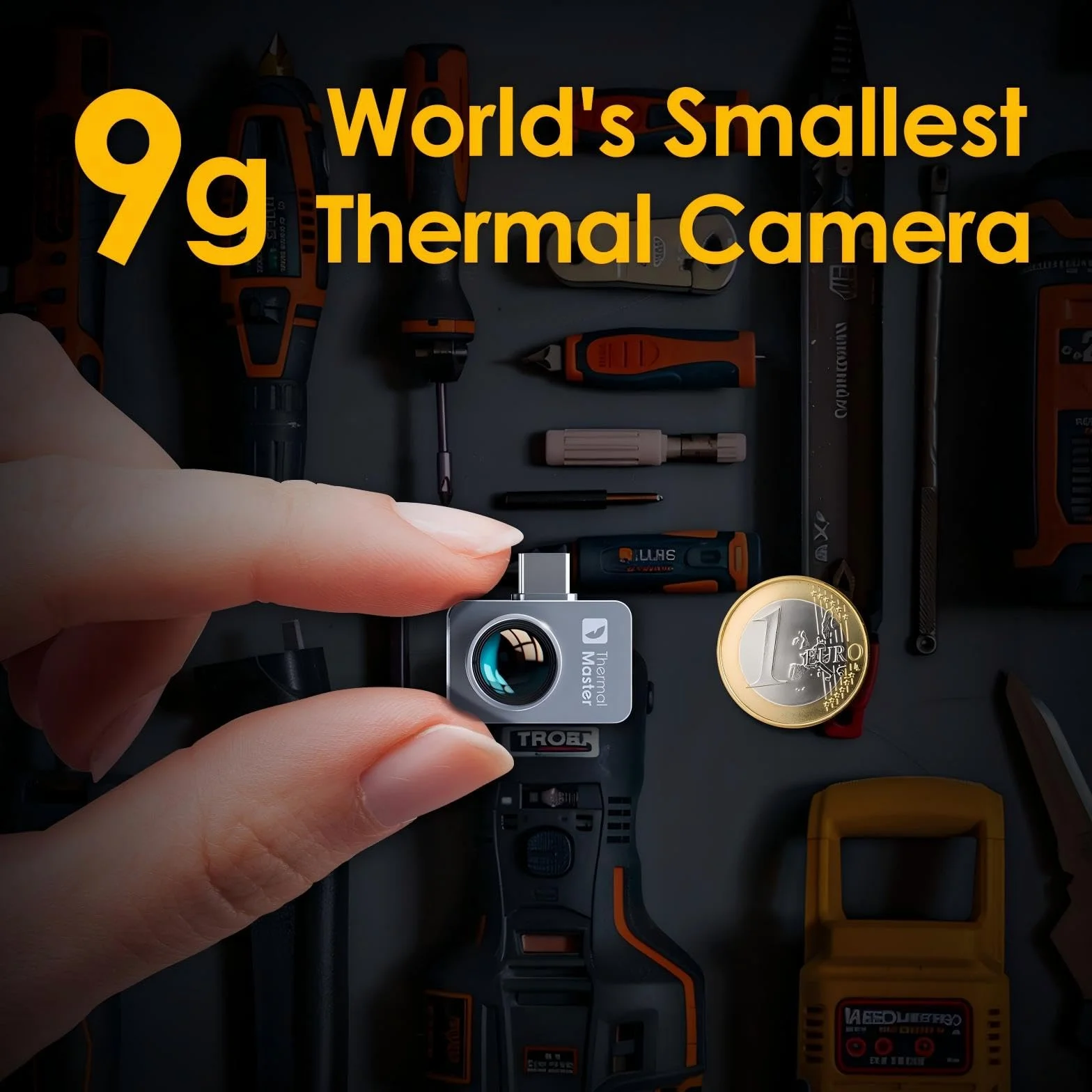 Thermal Master Cámara térmica P2 Pro para Android movil, Infrarrojo con Lente Macro, resolución superfina IR 512 x 384, medición de Temperatura hasta 600 ºC, Zoom de 15 aumentos, diminuta, 9 g