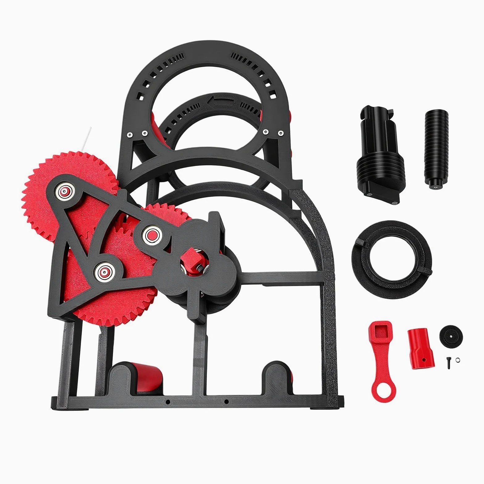 Fafeicy Enrollador de Carrete de Filamento 3D, Rebobinador de Filamento PETG CF para Carretes de 20 Cm, Manivela y Taladro, Tensión Ajustable, para Transferencia de Hilo de Alambre de