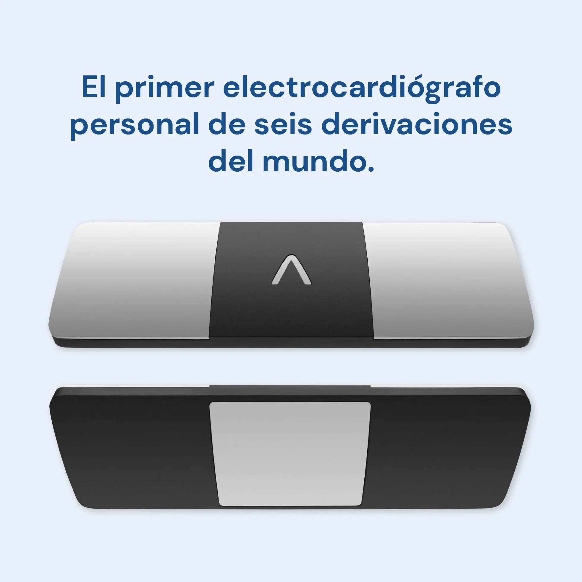 Kardiamobile Electrocardiografo Portatil de 6 derivaciones – Detecta fibrilación Auricular – Resultados instantáneos en 30 Segundos – Funciona con la mayoría de los Smartphones