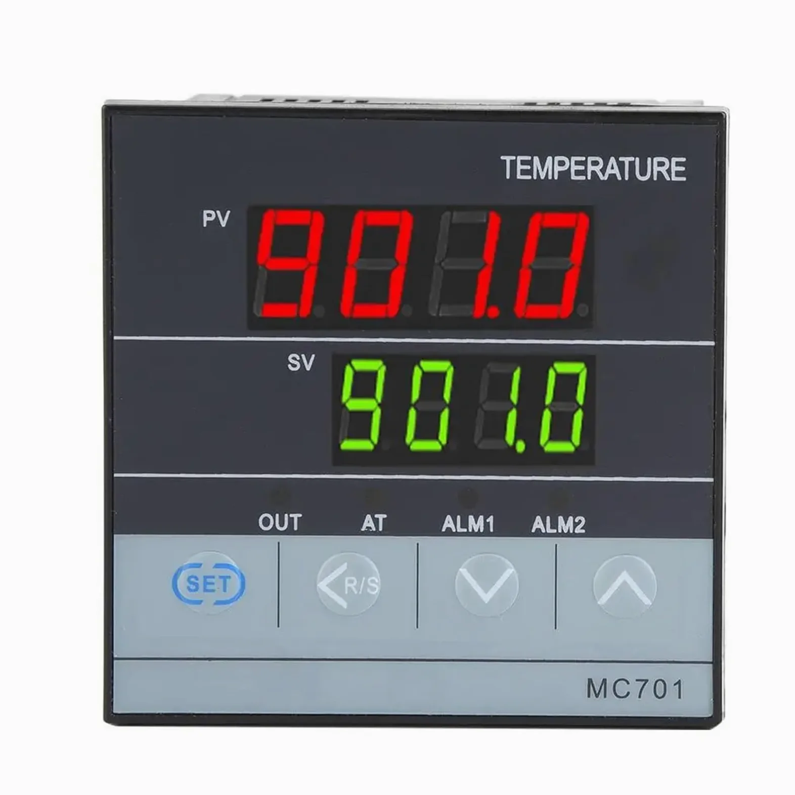 Controlador de temperatura PID digital MC701, termopar K, entrada PT100, relé, salida SSR, instrumento termorregulador.