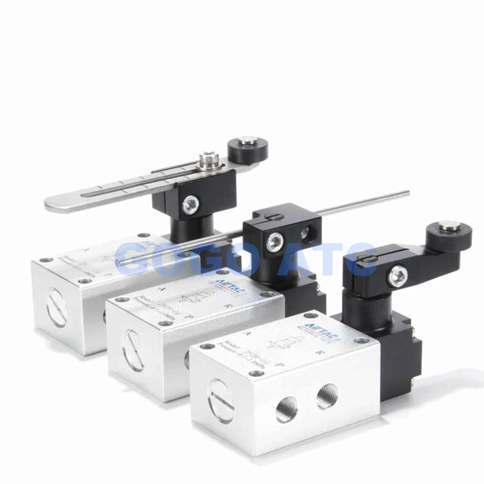 Válvulas de Control neumáticas de 3/2 vías, válvula mecánica de Carrera Tipo Rodillo Ajustable, ZM3J-06/ZM3R-06/ZM3P-06/ZM3J-06W de 1/8 Pulgadas(ZM3P-06)