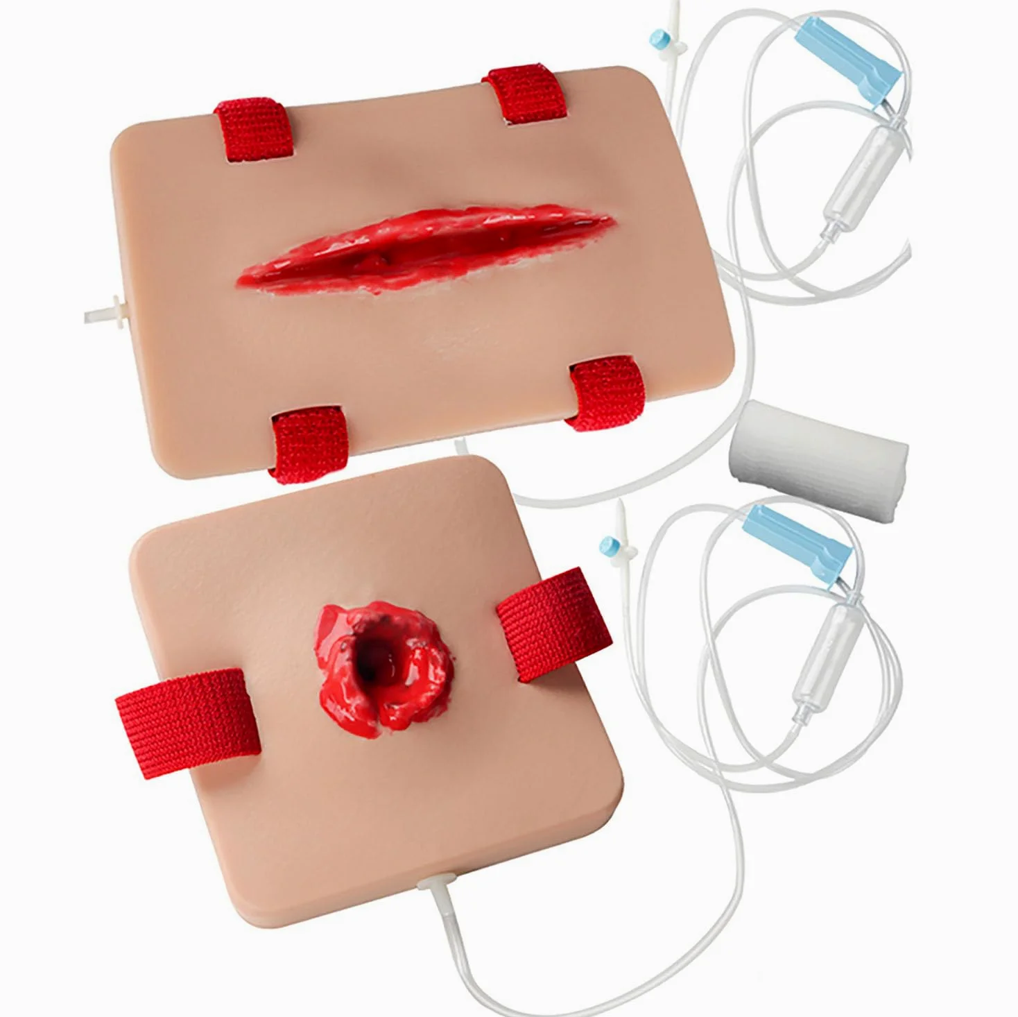 Simulador de torniquete y empaquetamiento de heridas (2 Piezas), Modelos de Entrenamiento de torniquete para Control de hemorragias, Modelo de sutura, Kit de Entrenamiento para Detener hemorragias en