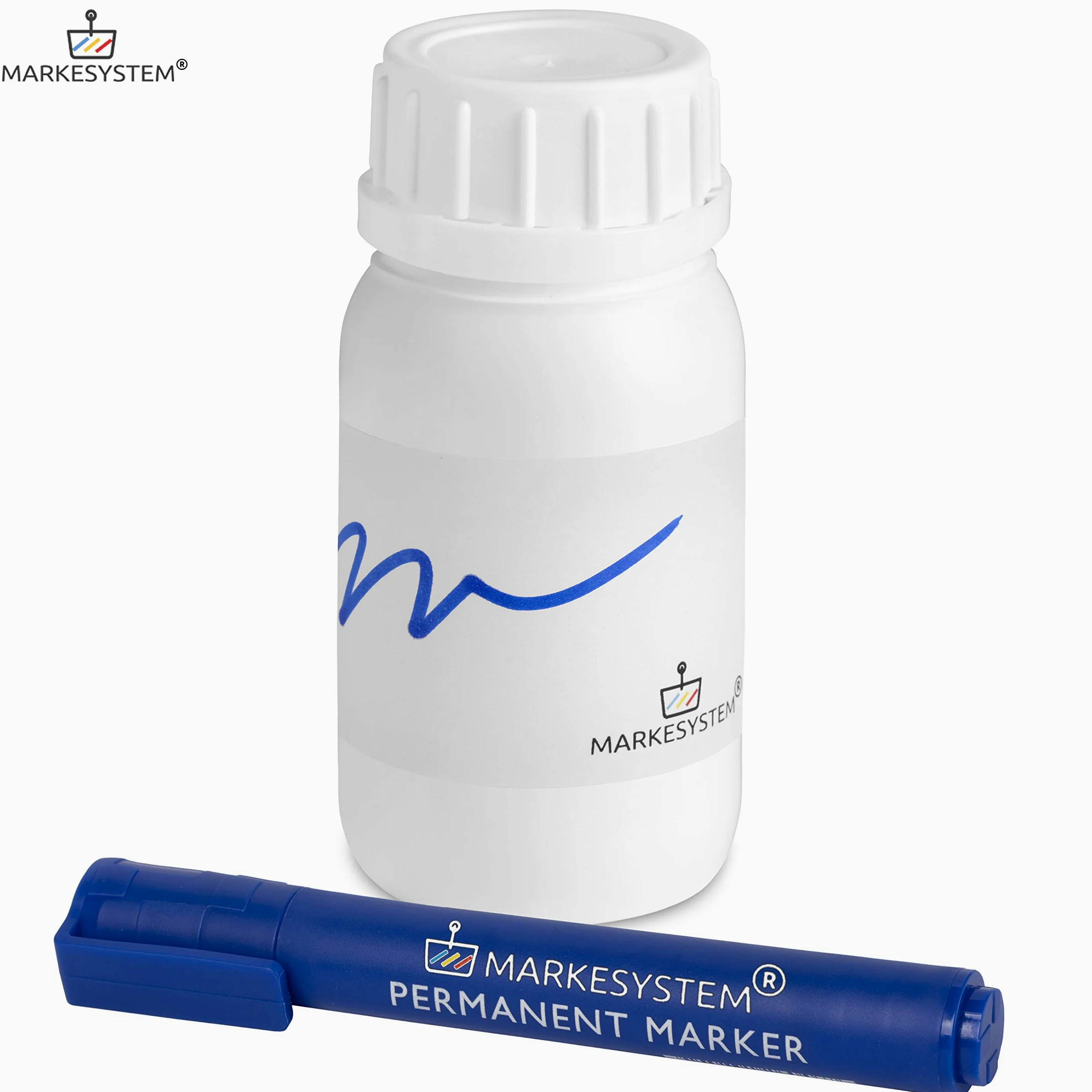 Botella blanca 250 ml (50 botellas) de plástico, cierre rosca boca ancha - Catering Industrial, Líquidos, Cosmética, Químicos, ADR + Kit Etiquetado, Apta para uso alimentario.