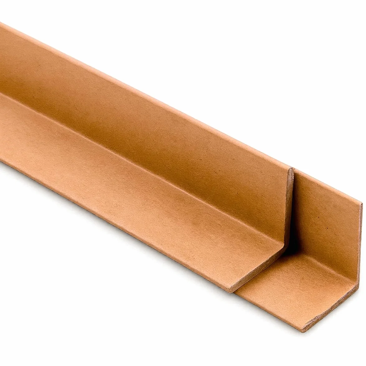 Cantoneras de cartón reciclado 120 cm x 4 cm Protectoras para palets y embalaje Pack de 12