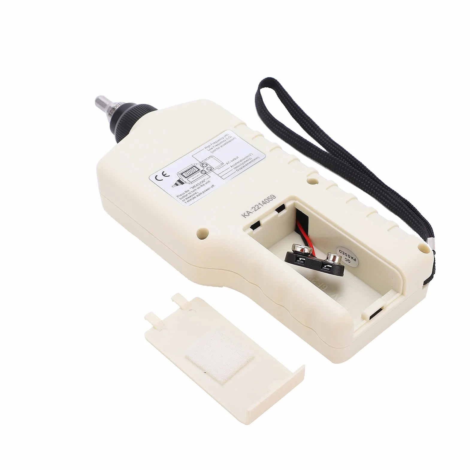 ViaGasaFamido Medidor de Vibración Liviano, Medidor de Vibración Portátil LCD para Detección de Fallas Mecánicas, Mide hasta 199,9 m/S² de Aceleración para Ingenieros