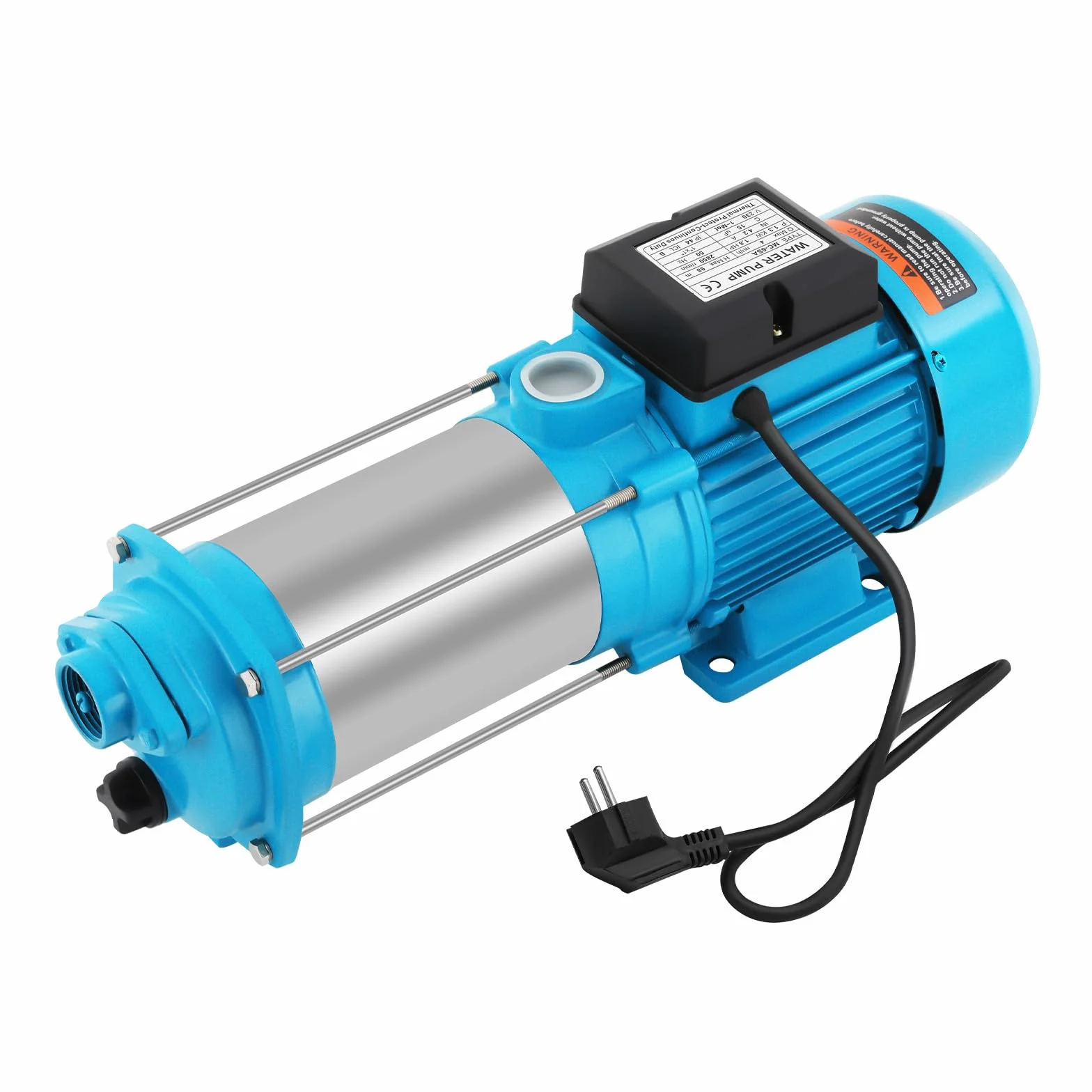 Bomba centrífuga multietapa, 1300 W, autocebante, 4000 L/H, 98m altura máx., para plantas de agua domésticas, casa o jardín