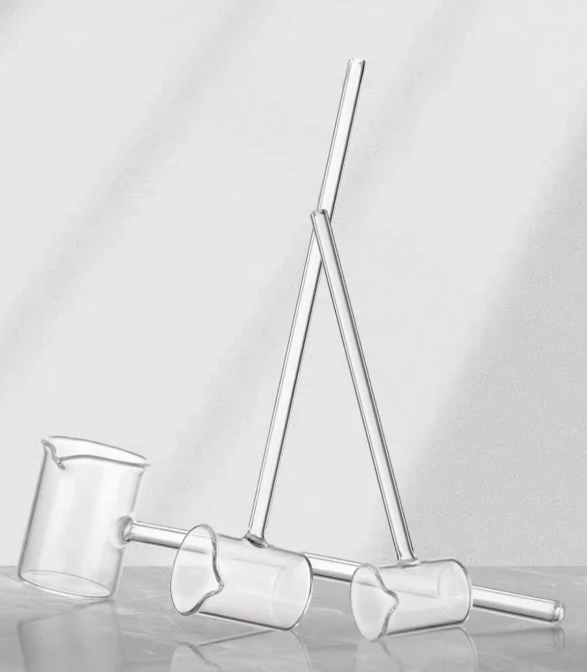 Cuchara de ácido de vidrio con alto contenido de borosilicato - Cuchara de muestreo de embudo medicinal de mango largo (5/10/15/25/50/100 ml), 1 unidad(15ml)
